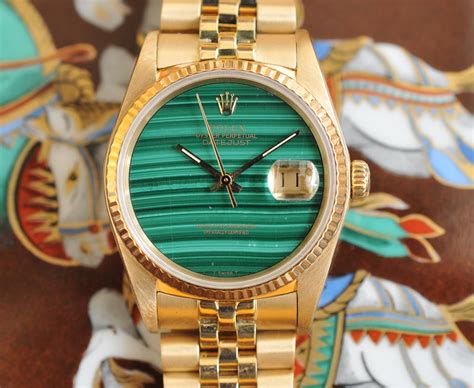 rolex datejust malachite|Rolex dials.